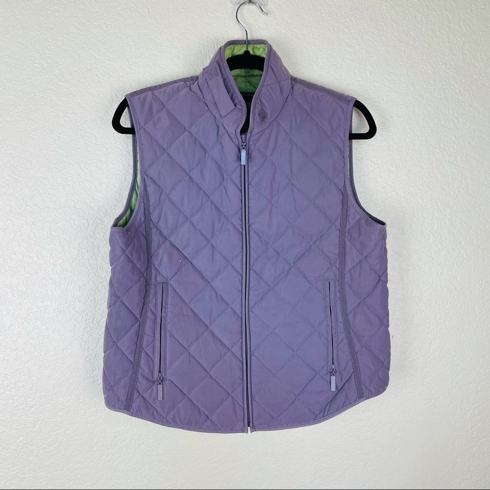 2/$15 Van Heusen Lavender Quilted Vest Size M